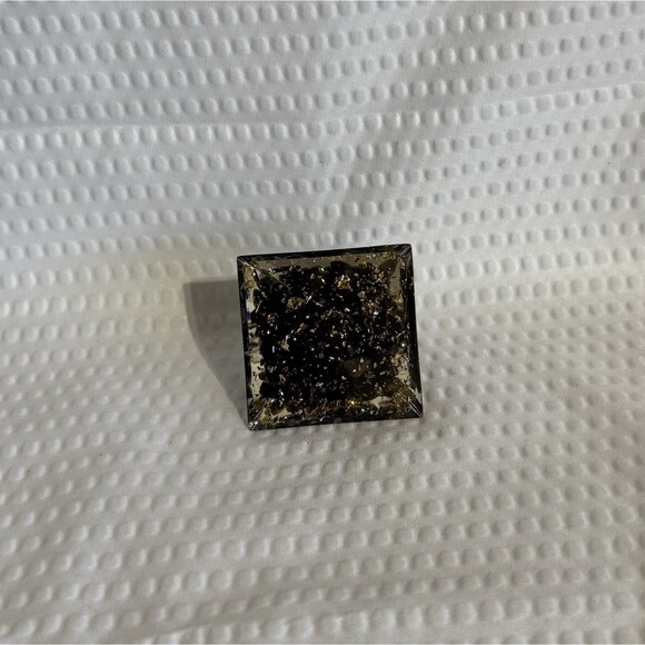 Orgone Pyramid, Healing Obsidian With Crystal Ball Pyramid Lotus Handcrafted - Picture 11 of 13